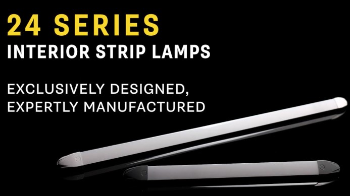 LED interior stip lampe hvid 300mm 12/24v