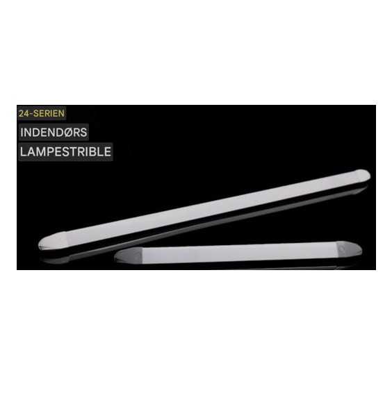 LED interior strip lampe hvid 600mm 12/24v
