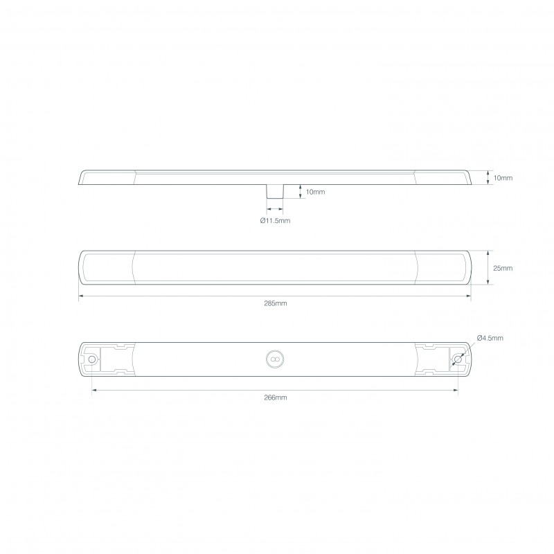 LED strip stopbaglygte 12V sort - Billede 3