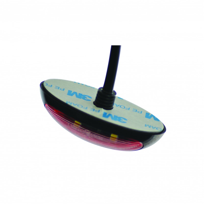 LED kombi front og bag markerings lygte med sort ramme - Billede 2