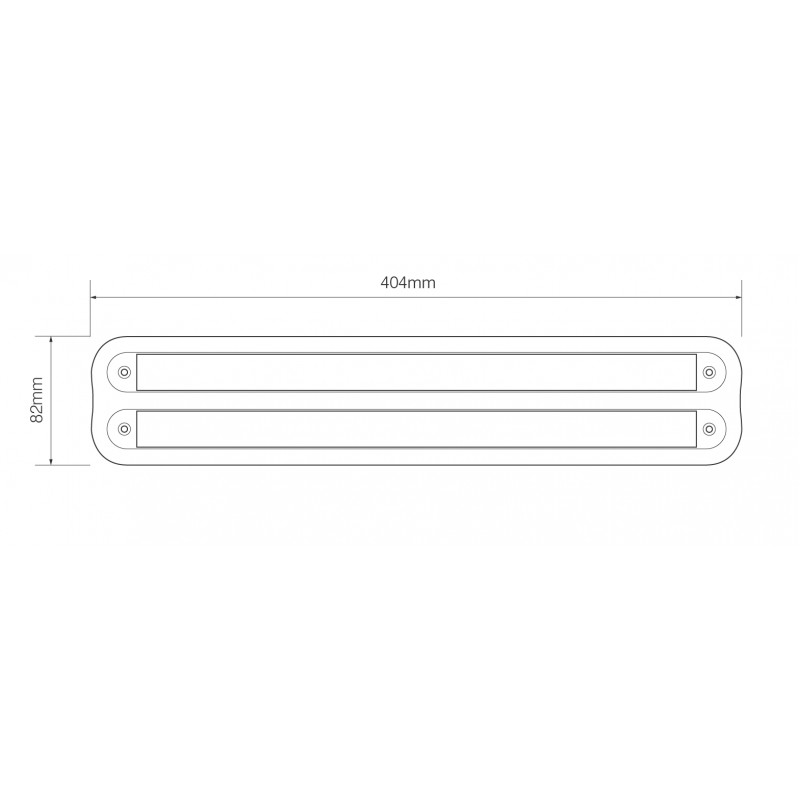 LED dobbelt beslag sort 380 serie - Billede 2