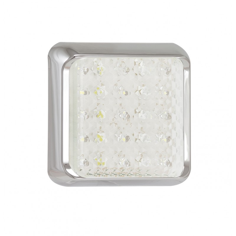 LED 100mm kvadratisk baklygte