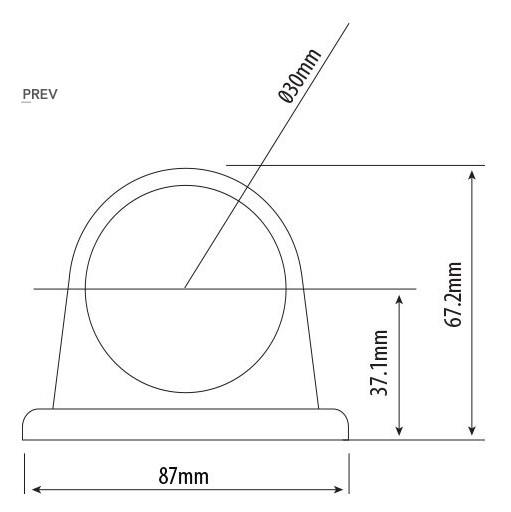 LED front og bag markeringslygte - Billede 3