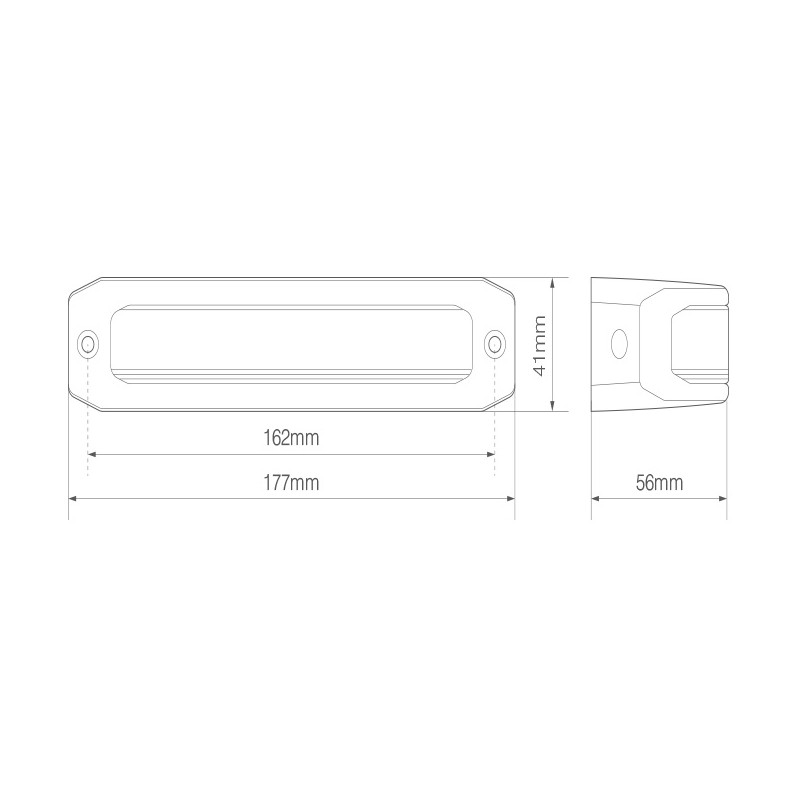 Led flash blitz advarsels lampe vidvinklet R65 godkendt - Billede 5
