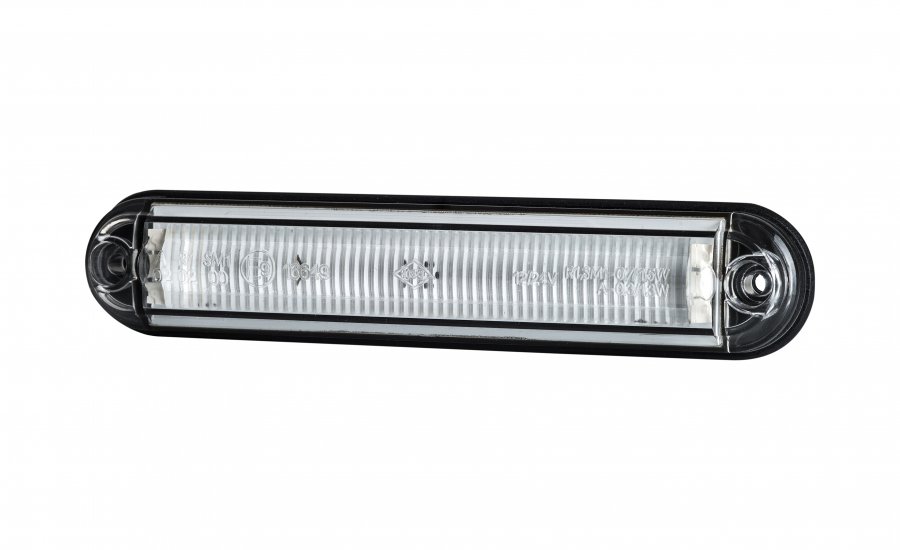 Hvid LED slim markeringslygte front - Billede 2