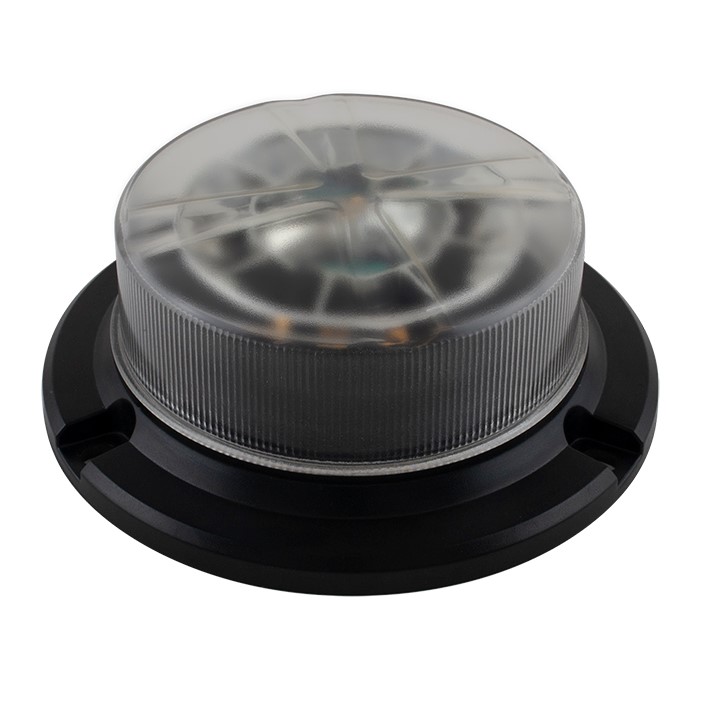 Slimline Led Beacon 148mm hvidt glas orange lys - Billede 2