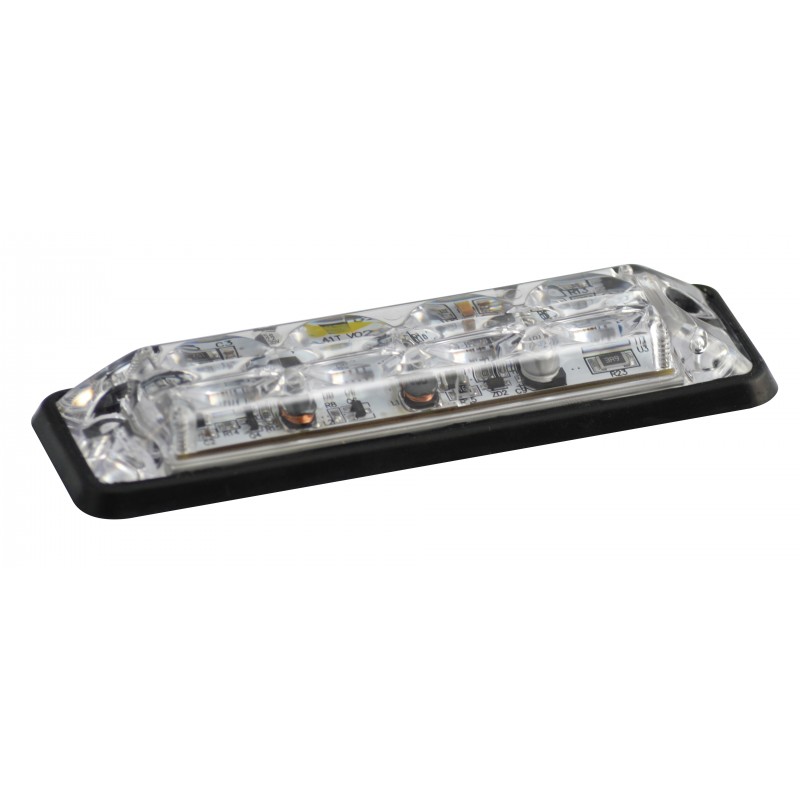 Advarselslampe 4 LED superslim hvid-orange lys - Billede 3