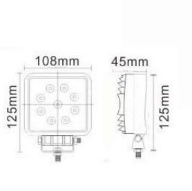 Alternative view of LED Arbejdslampe 100mm 1400lm 80V
