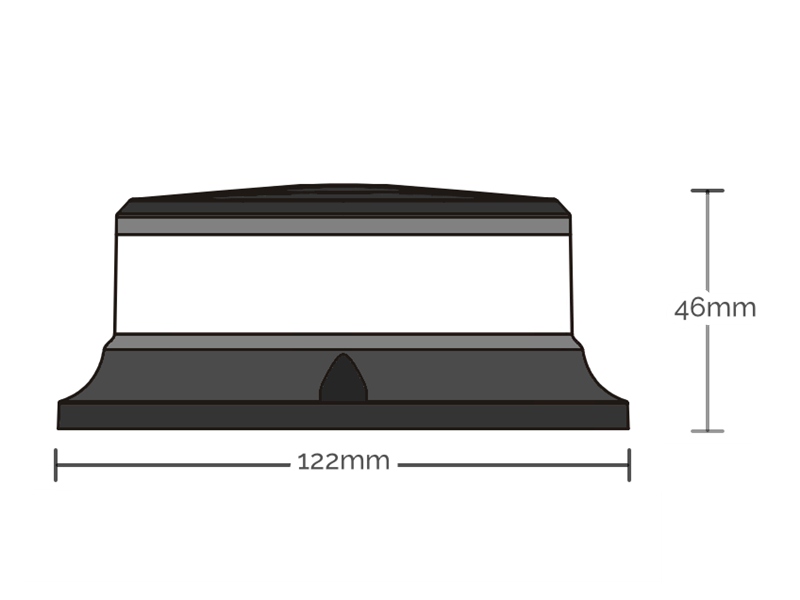 Led rotor tagblink med magnet & cigarstik R65 - Billede 2