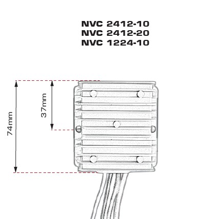 DC-DC omformer 12-24 volt 10 amp - Billede 2