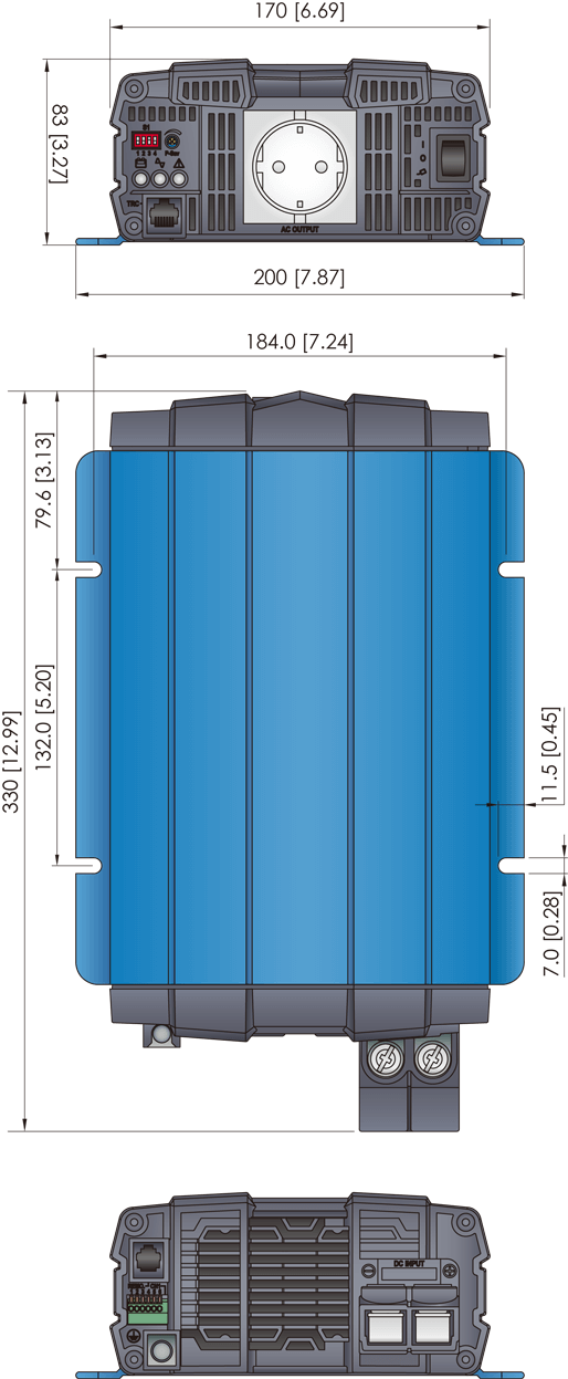 Cotek SP700 inverter ren sinus 700 Watt - Billede 4