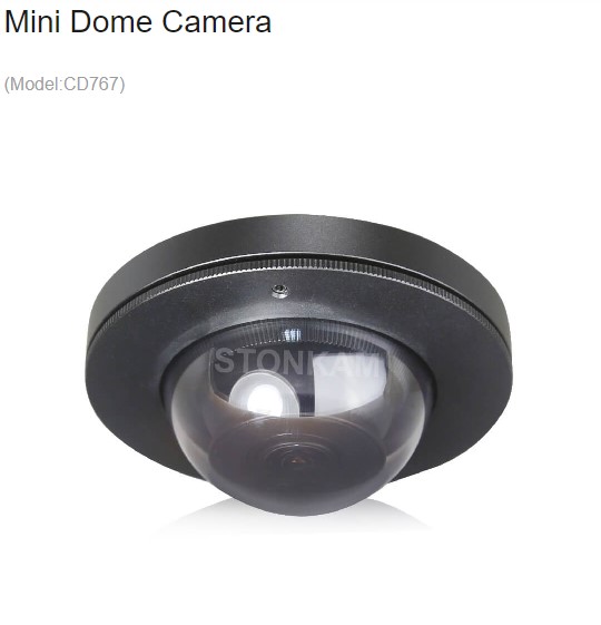 Mini Dome kamera 150° objektiv
