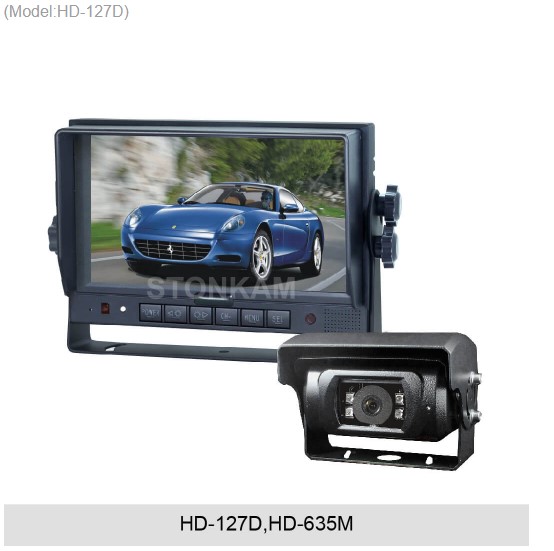 Alternative view of Monitor 7"  HD med 3 indgange til bakkamera m.m.