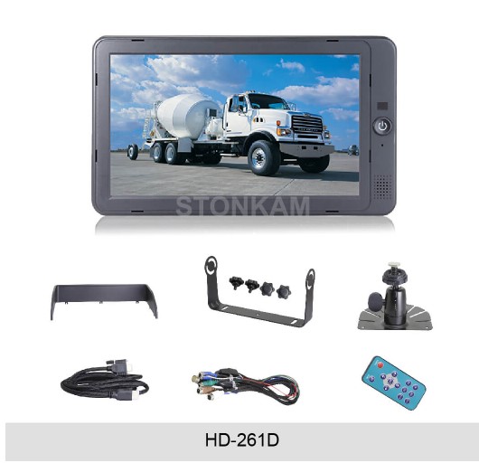 Monitor 7" HD med 3 indgange til bakkamera m.m. - Billede 3