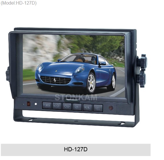 Monitor 7" HD med 3 indgange til bakkamera m.m.