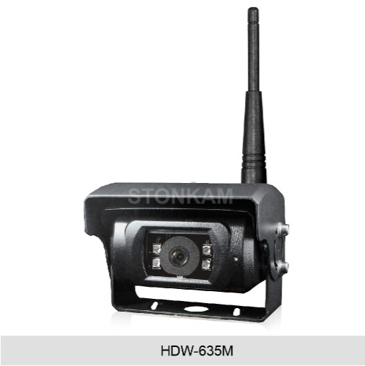 Bakkamera HD trådløst med motorstyret visir, 120°, CMOS, IR natbelysning, Varme, Audio