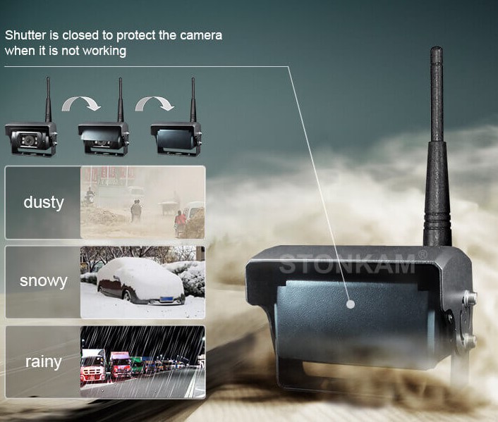 Monitor HD 7" trådløs m. optager til visir kamera - Billede 3