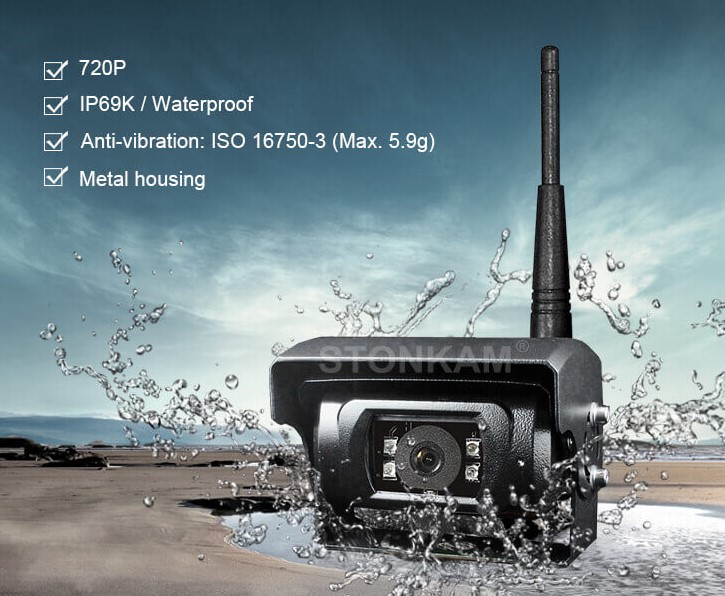 Monitor HD 7" trådløs m. optager til visir kamera - Billede 4