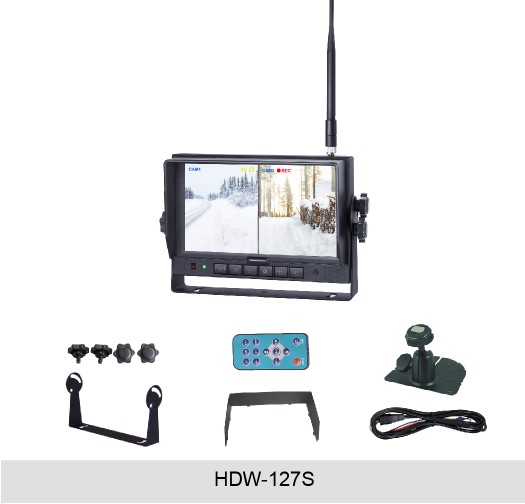 Monitor HD 7" trådløs m. optager til visir kamera - Billede 2