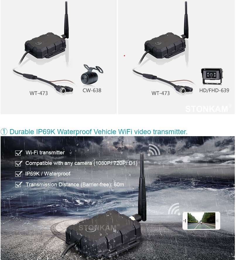 Prof Wifi transmitter med optage og foto funktion i HD - Billede 2
