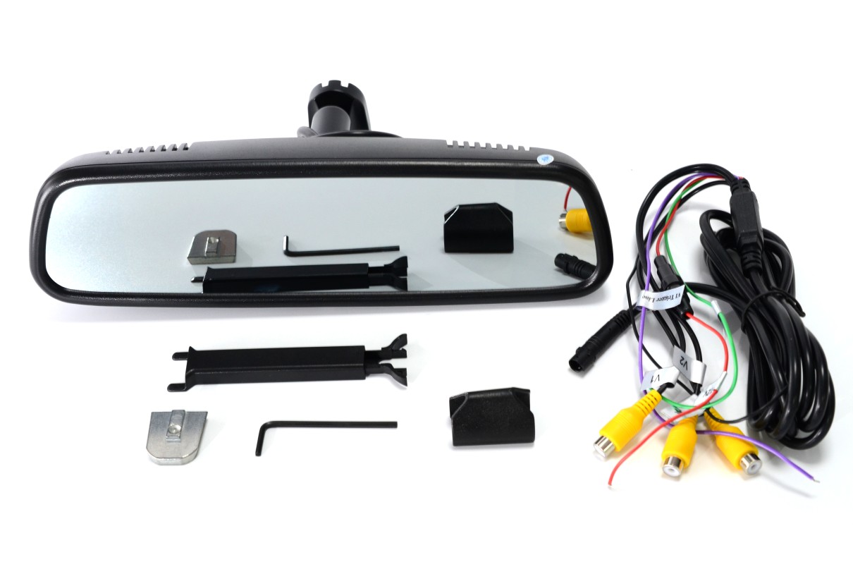 AHD spejl monitor 7,4" AHD med 2 bakkamera input - Billede 4