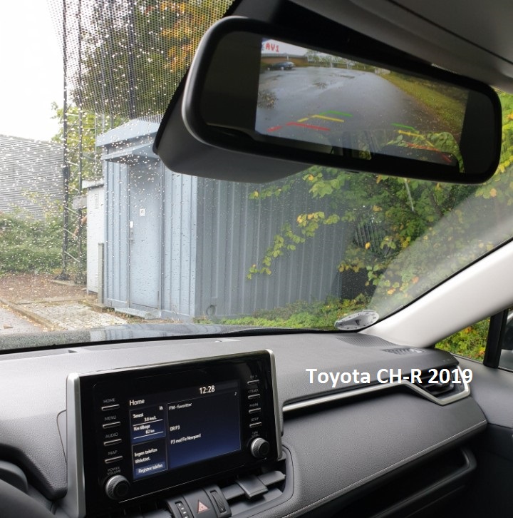 AHD spejl monitor 7,4" AHD med 2 bakkamera input - Billede 5