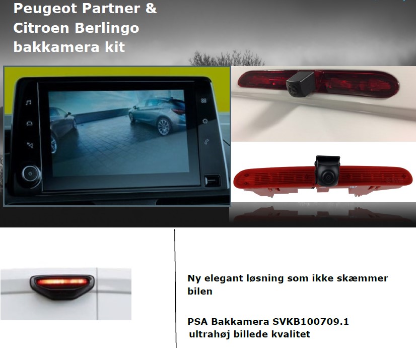 Bakkamera PSA Partner & Berlingo - Billede 3