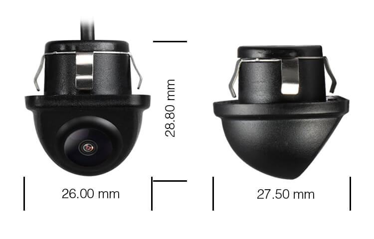 Bakkamera mini front/bak 170°, CMOS, NTSC - Billede 5