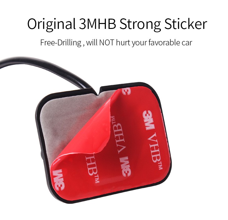 Bakkamera mini 120°, CMOS, NTSC - Billede 3