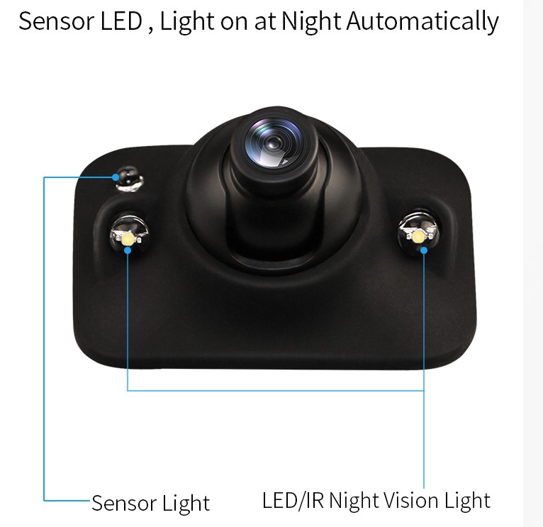 Bakkamera mini 120°, CMOS, NTSC