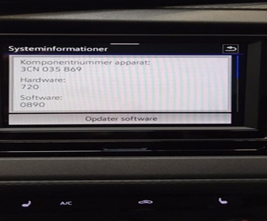 Bakkamera interface VAG 2018 MIB-GP (6.5") - Billede 3