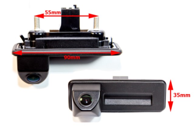 Bak kamera håndtag Audi A1 & Skoda med skrue gevind - Billede 2
