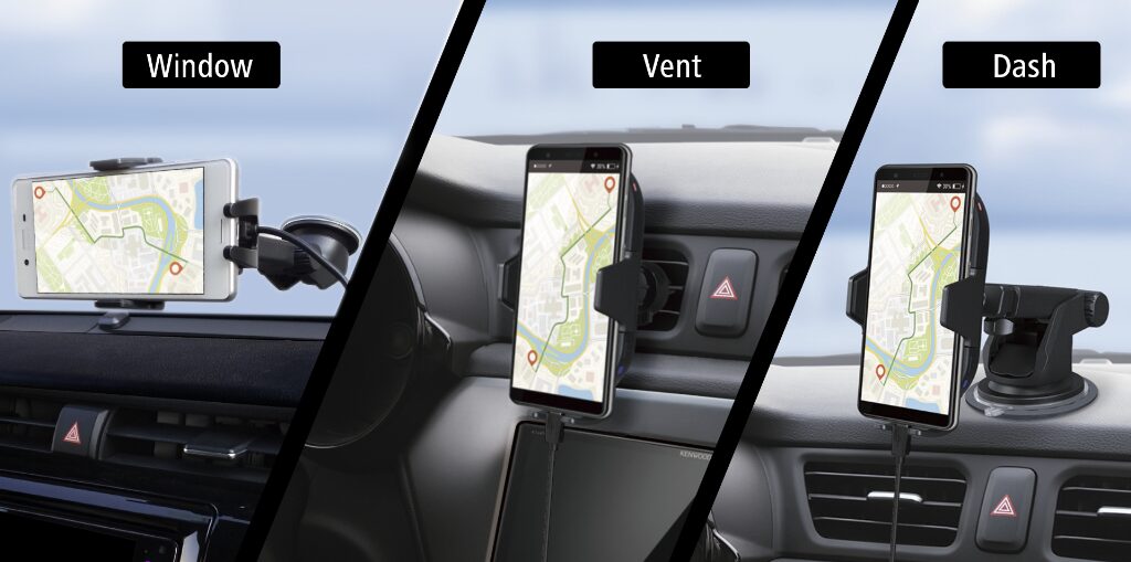 Kenwood CAX-HL10QI motoriseret trådløs Qi billader Iphone - Smartphone - Billede 2