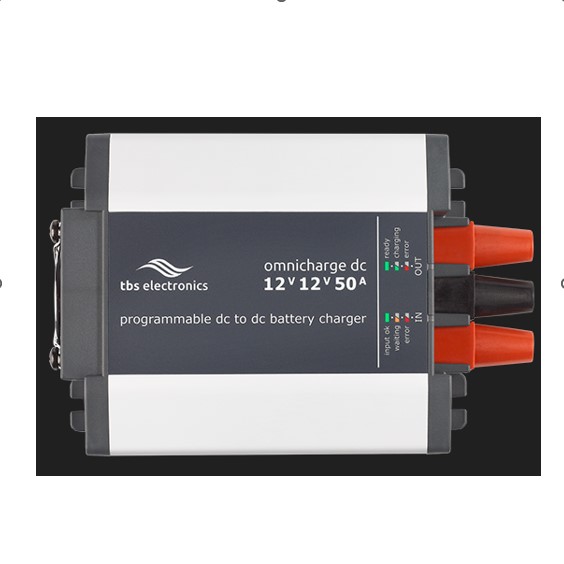 DC-DC step-up 50A oplader Euro6 mellem 2 batterier