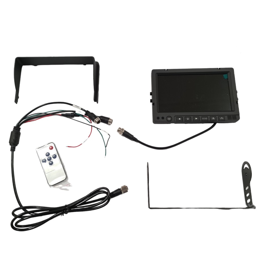 AHD Bakkamera monitor 7" med 2 kamera input - Billede 2