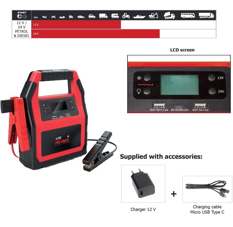 Nomad Power Lithium Booster 12V/24V - 1500A - Billede 2