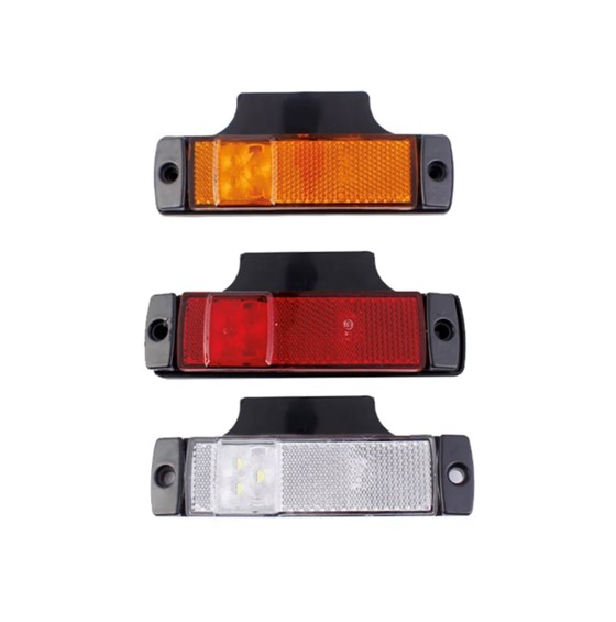LED lavprofil side markerignslygte med refleks - Billede 2