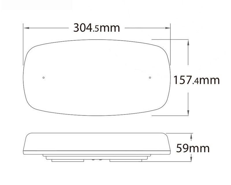 Fjernbetjent genopladelig mini Led lysbro 304mm m/magnet - Billede 5