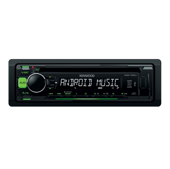 Kenwood KDC-130UG - Radio m. CD & USB - Grøn lys