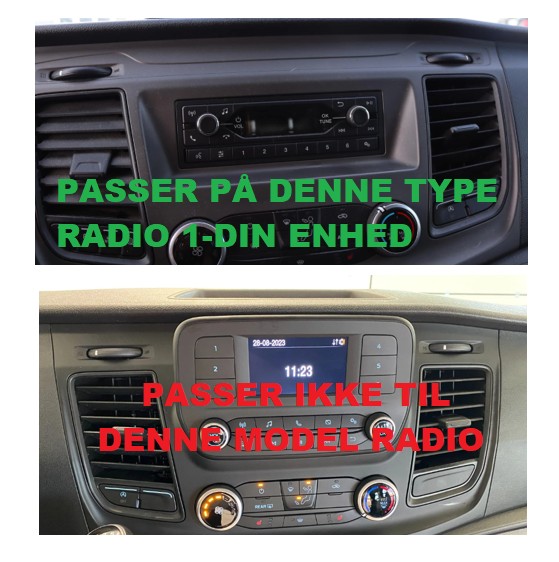 Alternative view of Apple Carplay til Ford Transit Custom + Android Auto