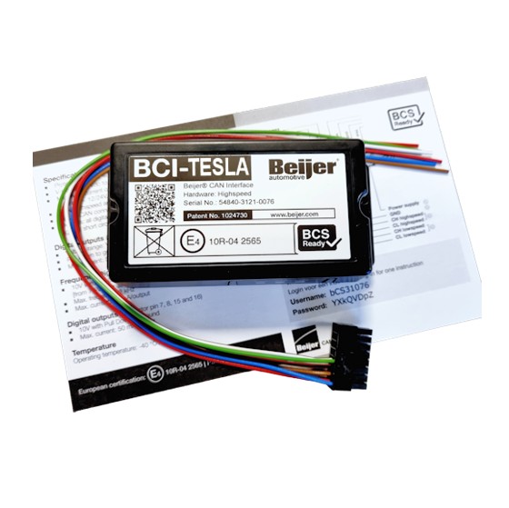 CanBus Interface Tesla med speedsignal og tænding