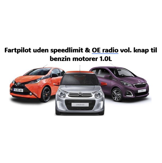 Fartpilot uden speedlimiter uden OE Radio knap 1.0L