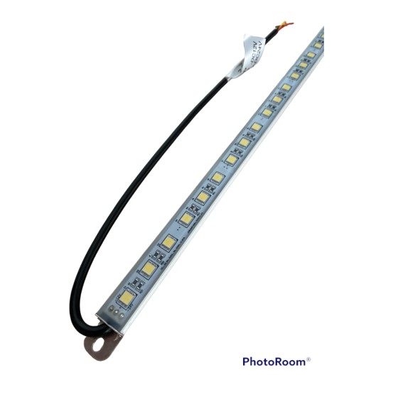 Led lysskinne 500mm 2 m kabel med udtag bag skinne