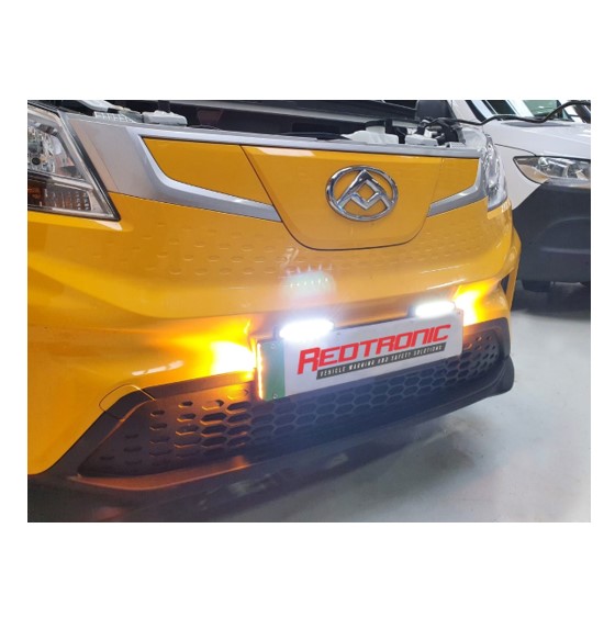 Alternative view of Redtronic Infinity SP2 stealth plate side blitzlys nummerplade