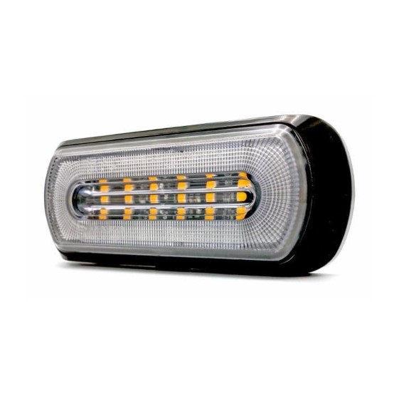 Kombi LED orange markering med orange blitz lampe - Billede 3