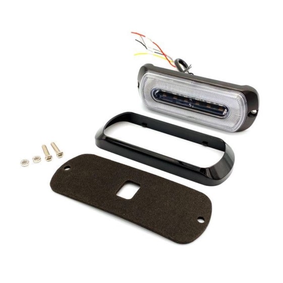 Kombi LED hvid positionslygte / baklys med orange advarsels lys - Billede 4