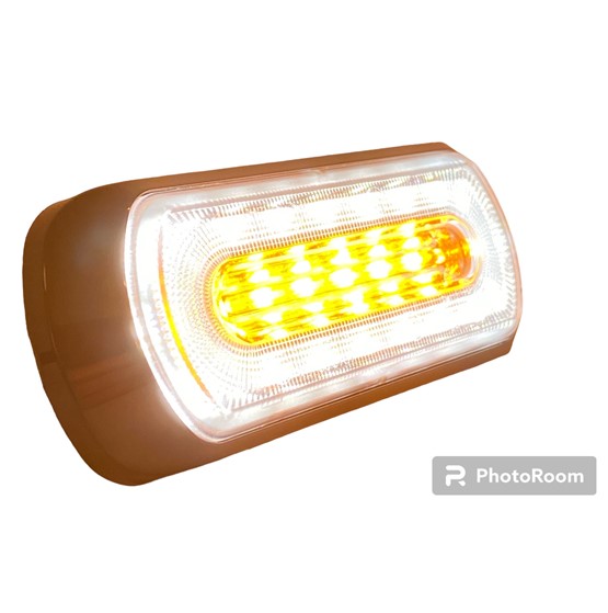 Alternative view of Kombi LED hvid positionslygte / baklys med orange advarsels lys