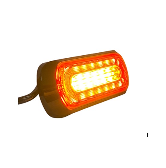 Alternative view of Kombi LED rød positionslys med orange blitz lampe