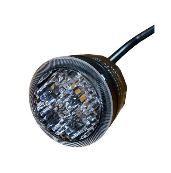 Slim rund LED pro strobe blitzlys til skjult montage