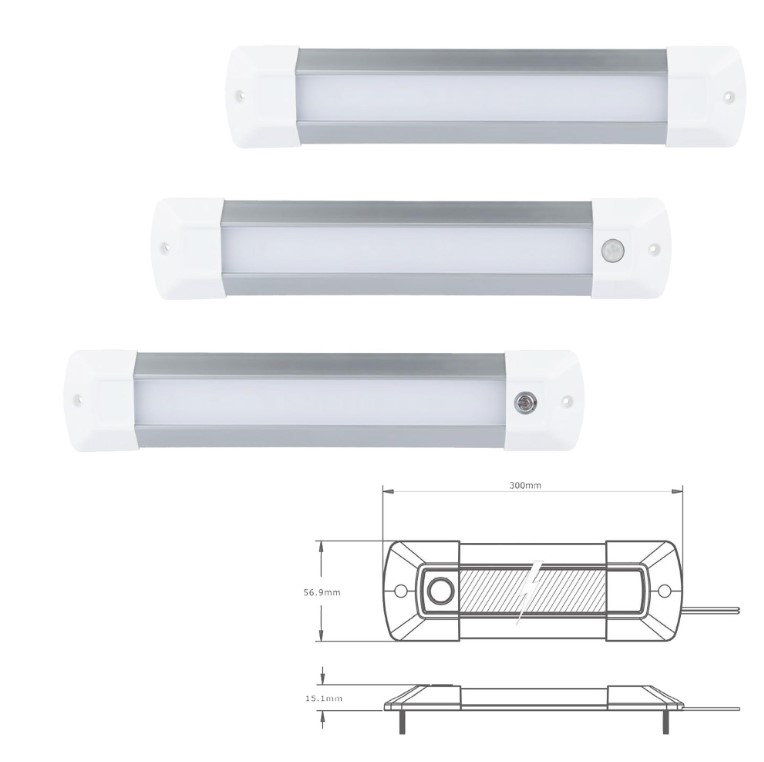 LED interiør 300mm lys skinne - Billede 2